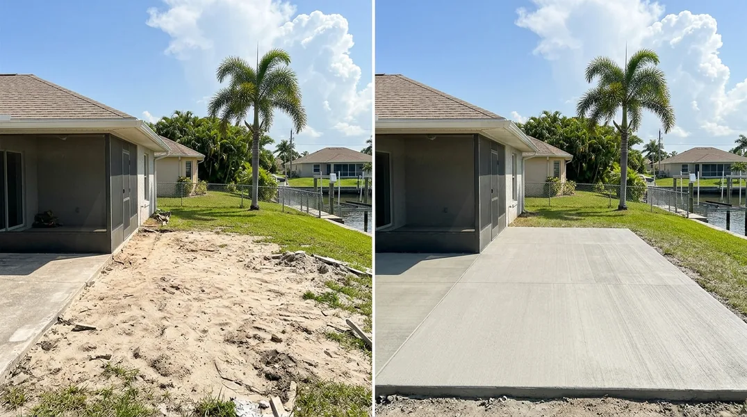 Stamped Concrete Patio and Lanai Ideas for Cape Coral Backyards